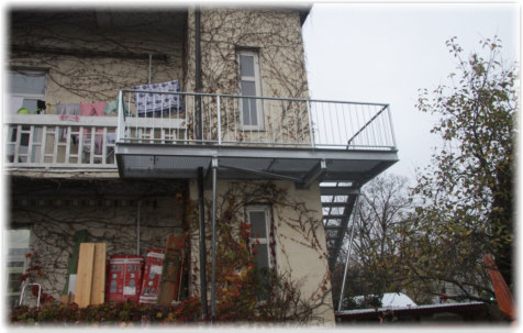 Feuerverzinkte Balkon Treppe